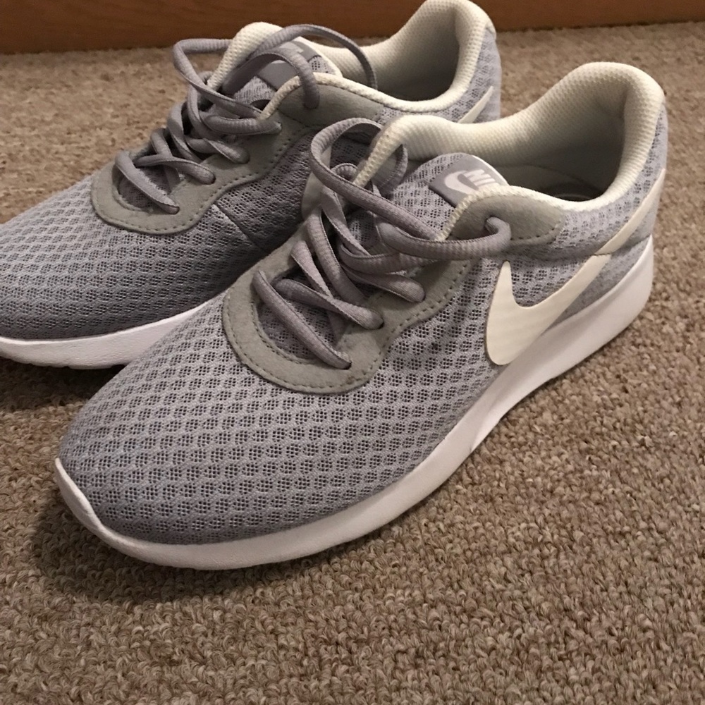 Grey Nike shoes